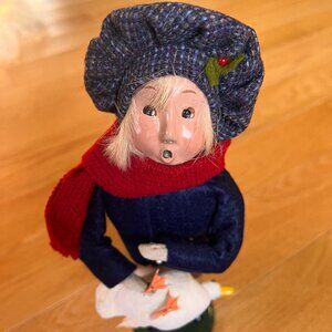 Byers Choice Ltd Carolers Boy with Goose 1994